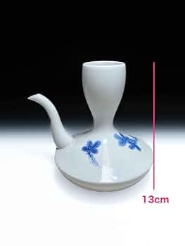 茶道具　酒器 Amazon.co.jp: 鍋島焼古め酒器茶道具茶器千代香ちよか徳利染付古